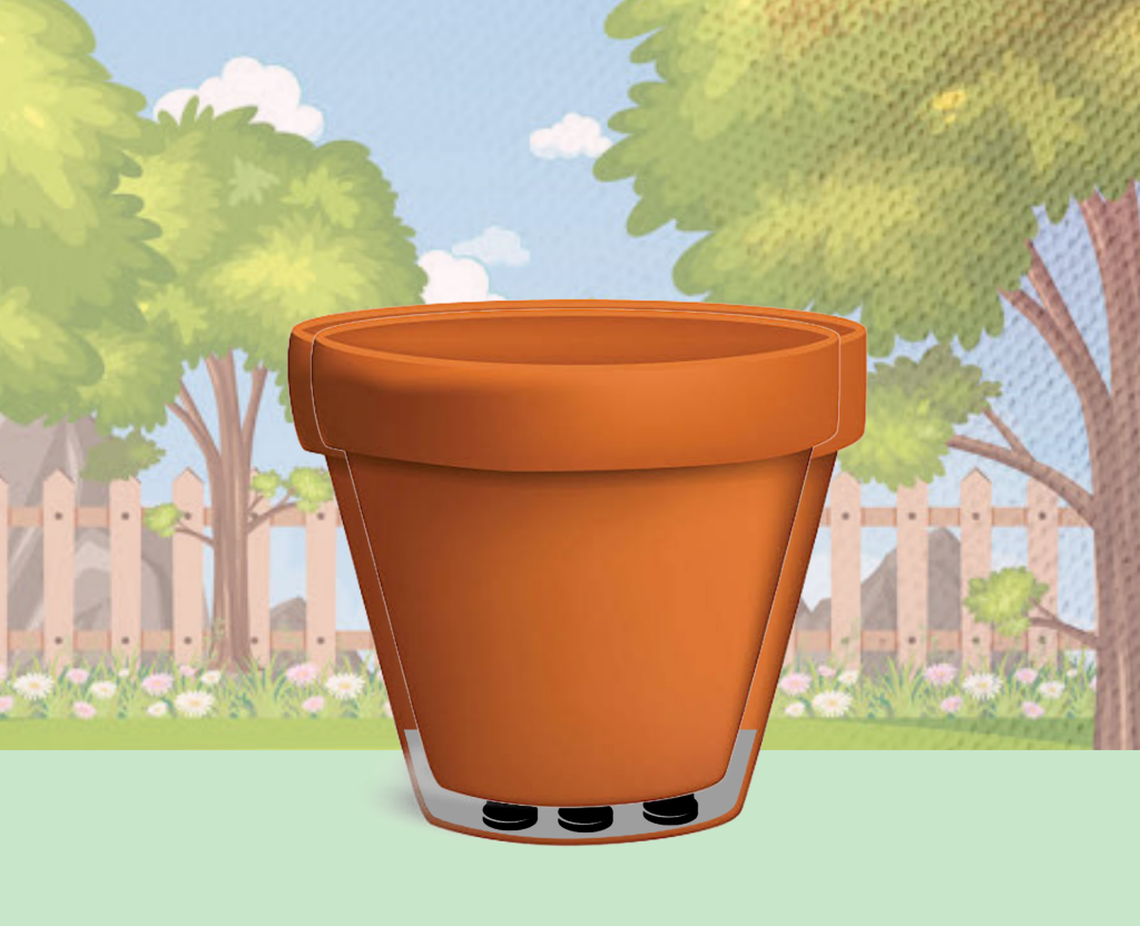 Place small Pot inside the Larger one